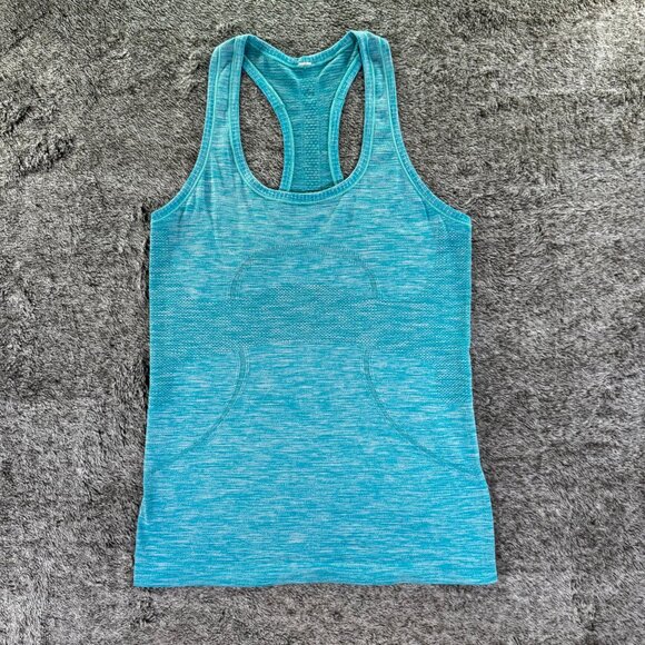 Lululemon Swiftly Tech Tank Sz 6 Teal - Picture 1 of 8